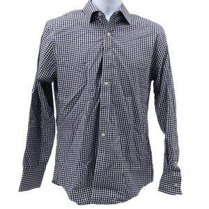 J. Crew Blue Gingham Cotton Button-Up Shirt | Slim Fit M